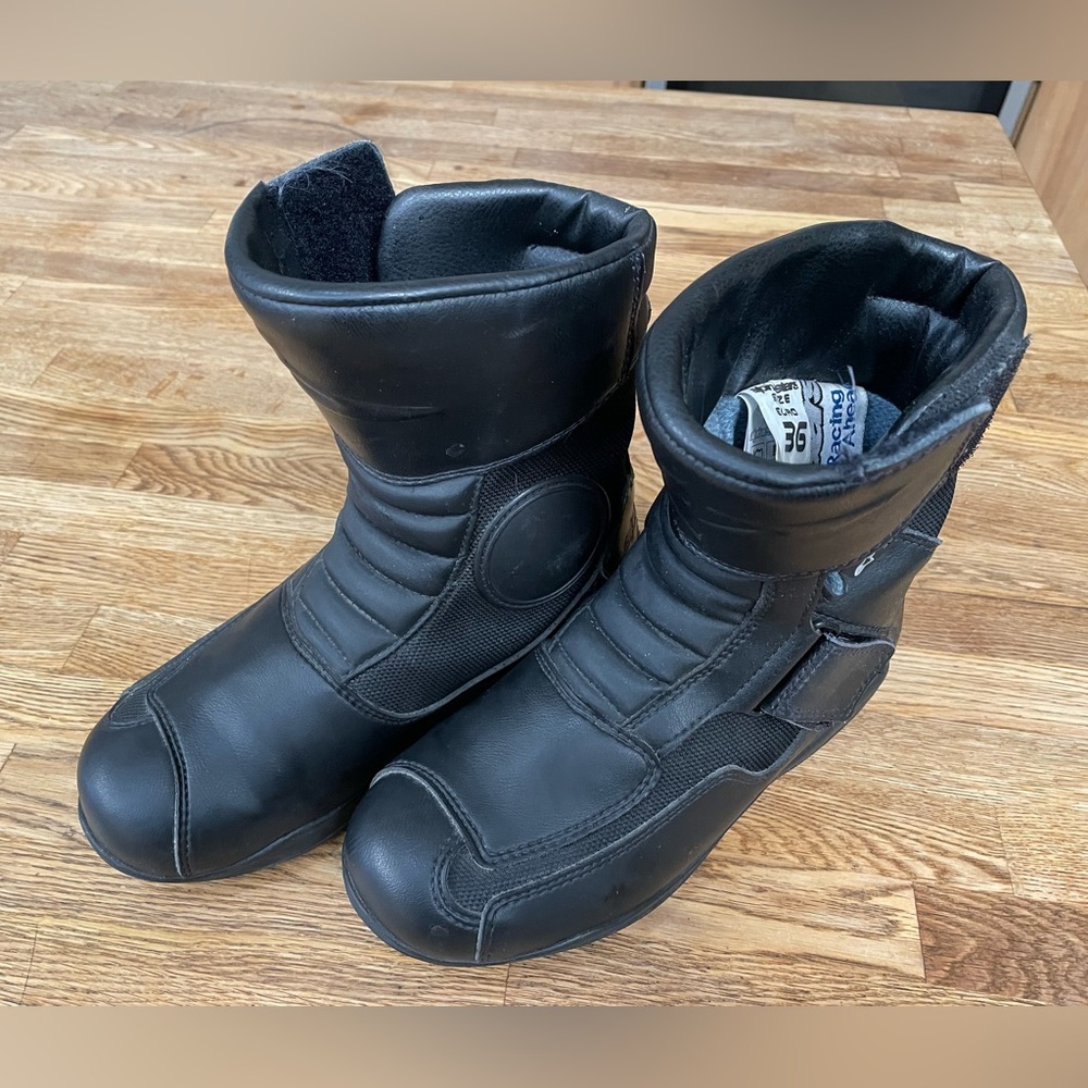Alpinestars women’s motorcycle boots, size 36.
